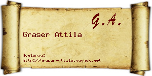 Graser Attila névjegykártya